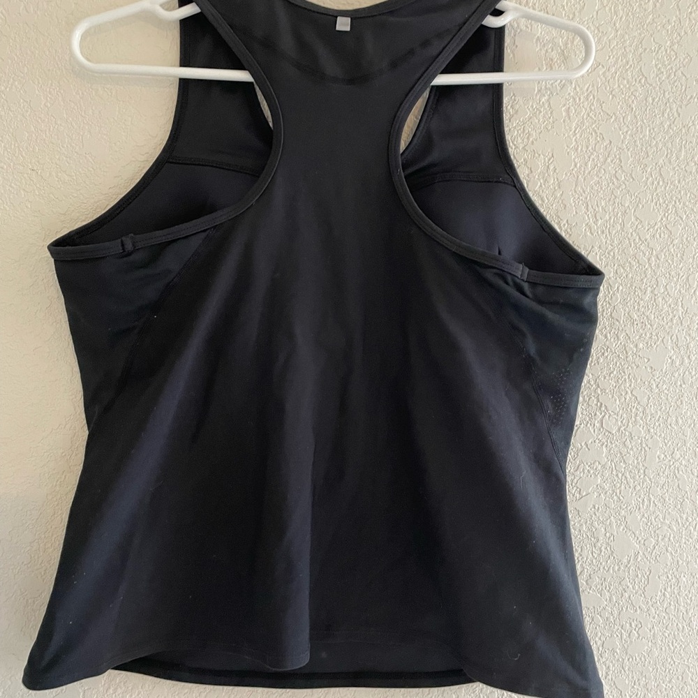Nike Women's Black Athletic Tank Top with shelf bra XL - Picture 5 of 7